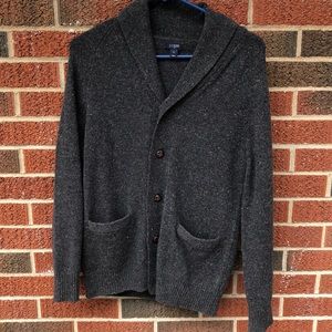 Grey Wool Cardigan